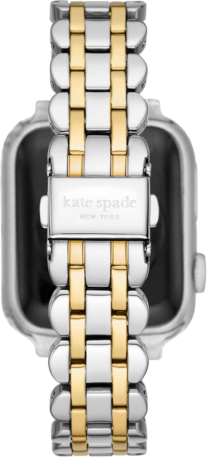 kate spade new york Designer Interchangeable Stainless Steel Band Compatible with Your 38/40/41mm Apple Watch Series 9/8/7/6/5/4/3/2/1/SE