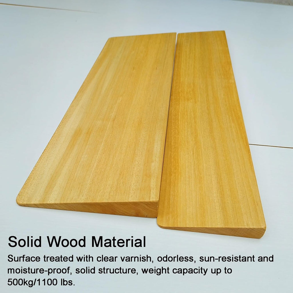 Wooden Threshold Ramp, Wheelchair Ramp, 1100 lbs Capacity, for Sweeping Robot Stroller Scooter, Steps, Stairs, Entry, Threshold, Doorways(80x18x3.5cm/31.5x7.1x1.4in)