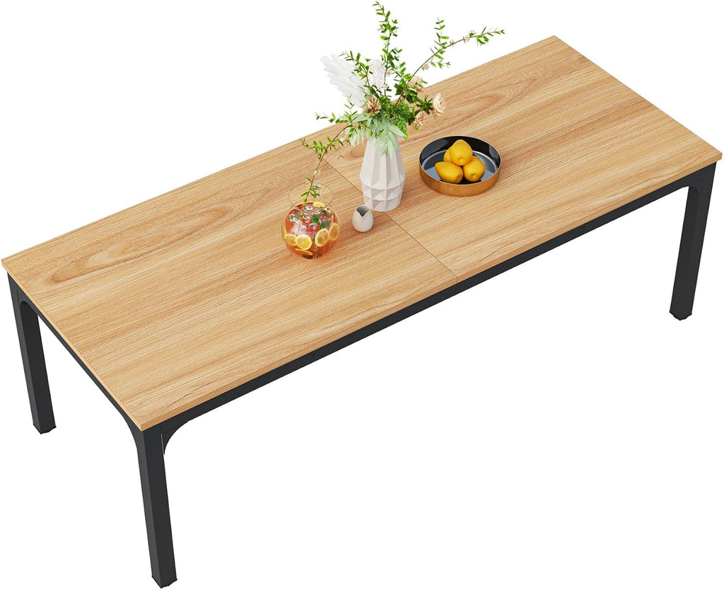 Tribesigns Dining Table for 8, 78-Inch Large Narrow Long Rectangular Kitchen Dinner Table, 8 Seat Rustic Wood Dining Table for Dining Room
