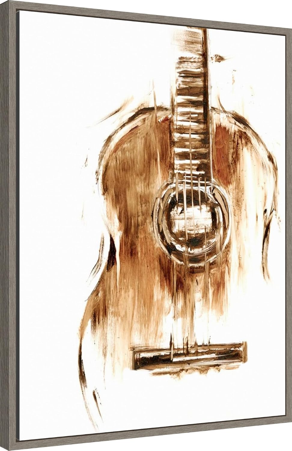 Amanti Art Framed Canvas Wall Art 30x23 Instrumental II by Ethan Harper, Framed Wall Art Canvas, Music Artwork, Country Rustic Decor, Large Poster Painting for Living Room, Bedroom, Bathroom, Kitchen