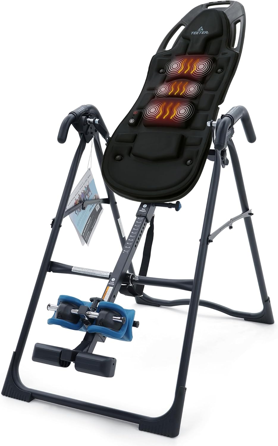 TEETER EP-560 Inversion Table w/Accessories for Back Pain Relief – FDA-Registered, UL Safety Certified, 300 lb Capacity, Designed & Patented in USA