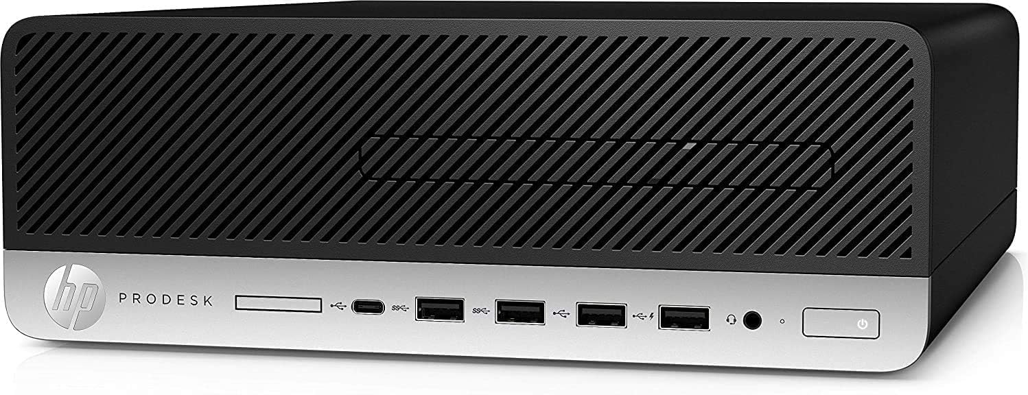HP ProDesk 600 G4 SFF Desktop PC, Core i5-8500, 8 GB RAM, 256 GB SSD, Keyboard & Mouse, USB WiFi, USB BT, Windows 11 Pro (Renewed)