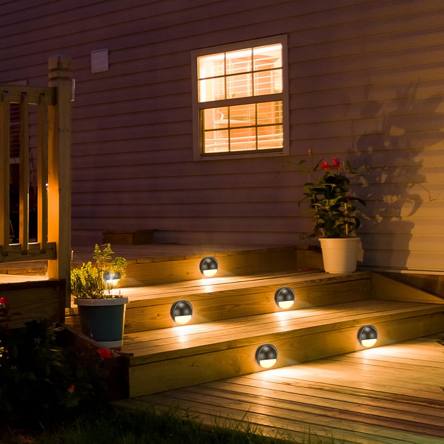 Tuanse 18 Pack Low Voltage LED Path Light, Outdoor Waterproof Garden Light for Yard Patio Pathway Decor, 2.5W, 2700K, 12-36V, Black