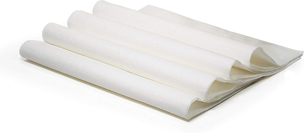 ' OCCASIONS ' 960 pcs/120 Guest-Full Set - Wedding Disposable Plastic Plates Silverware, Gold Rimmed Tumblers and Ivory Napkins (Combo B, Ivory & Gold Rim)