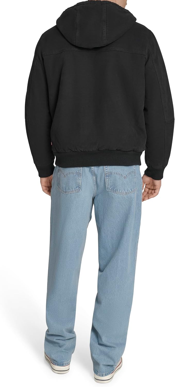 Levi's Men's Workwear Cotton Canvas Hooded Bomber Jacket