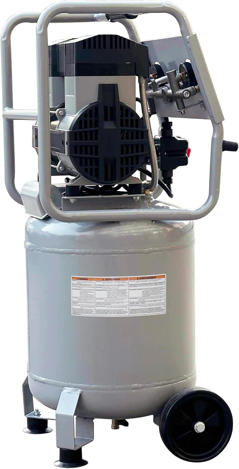 California Air Tools 10020C 2.0 HP Ultra Quiet and Oil-Free Air Compressor, 10 Gallon Steel Tank with Wheels, 70 dBA Noise Level