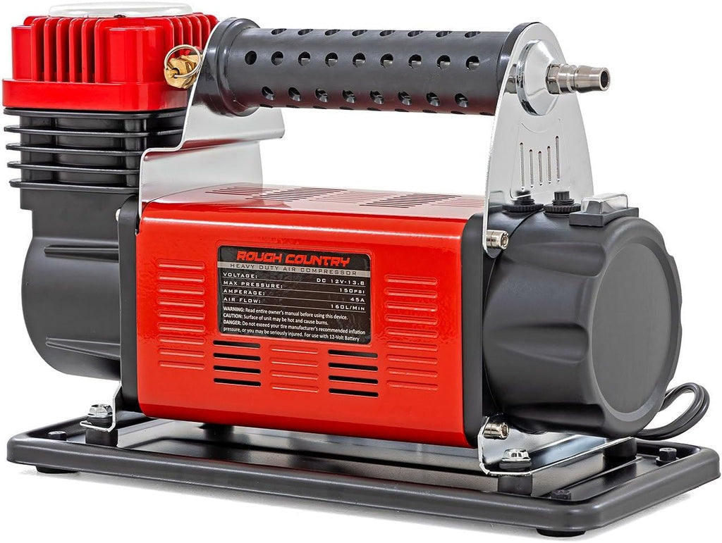 Rough Country Air Compressor w/Carrying Case | 12V | 150PSI | 5.65 CFM - RS200A