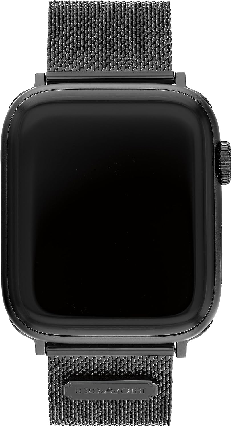 Coach Apple Watch Strap, Compatible with Apple Watch 38mm, 40mm, 41mm, 42mm, 44mm, and 45mm, Interchangeable Band, Create Your Unique Style