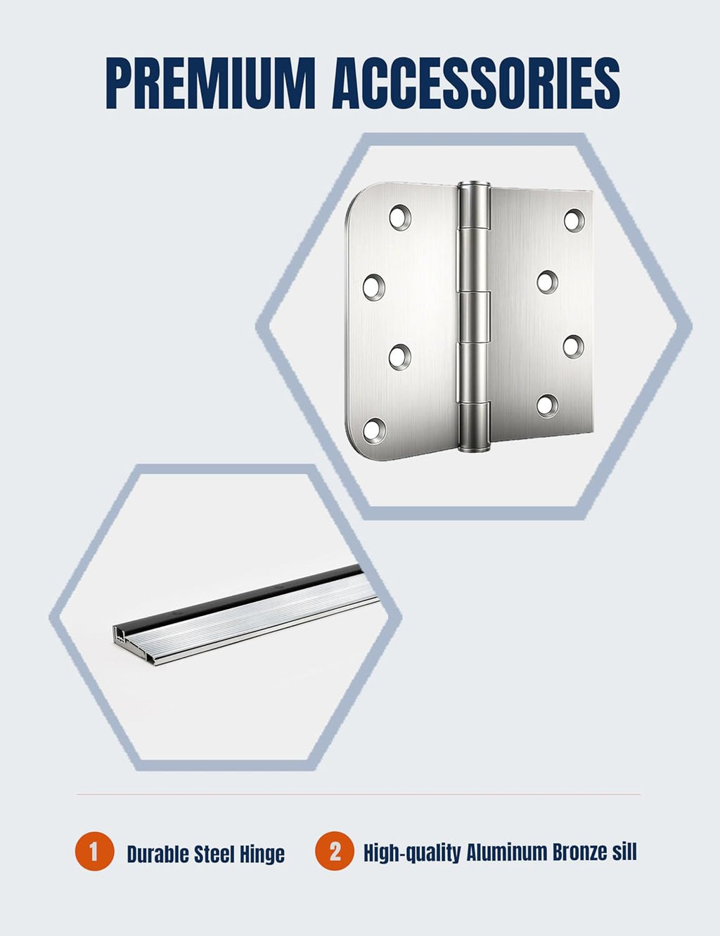 36' x 80' Fiberglass Entry Door, Left-Hand Inswing, Modern Horizontal Line Design, Textured Finish Exterior Front Door, Durable, Knock-Down, Insulated & Ready to Paint