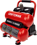 Craftsman 2-Gallon Air Compressor, 1/3 HP Oil-Free Twin Tank, 125 PSI Max – Portable & Quiet Air Tool for Home DIY, Tire Inflation, Nailing & Spray Painting, Compact for Easy Storage