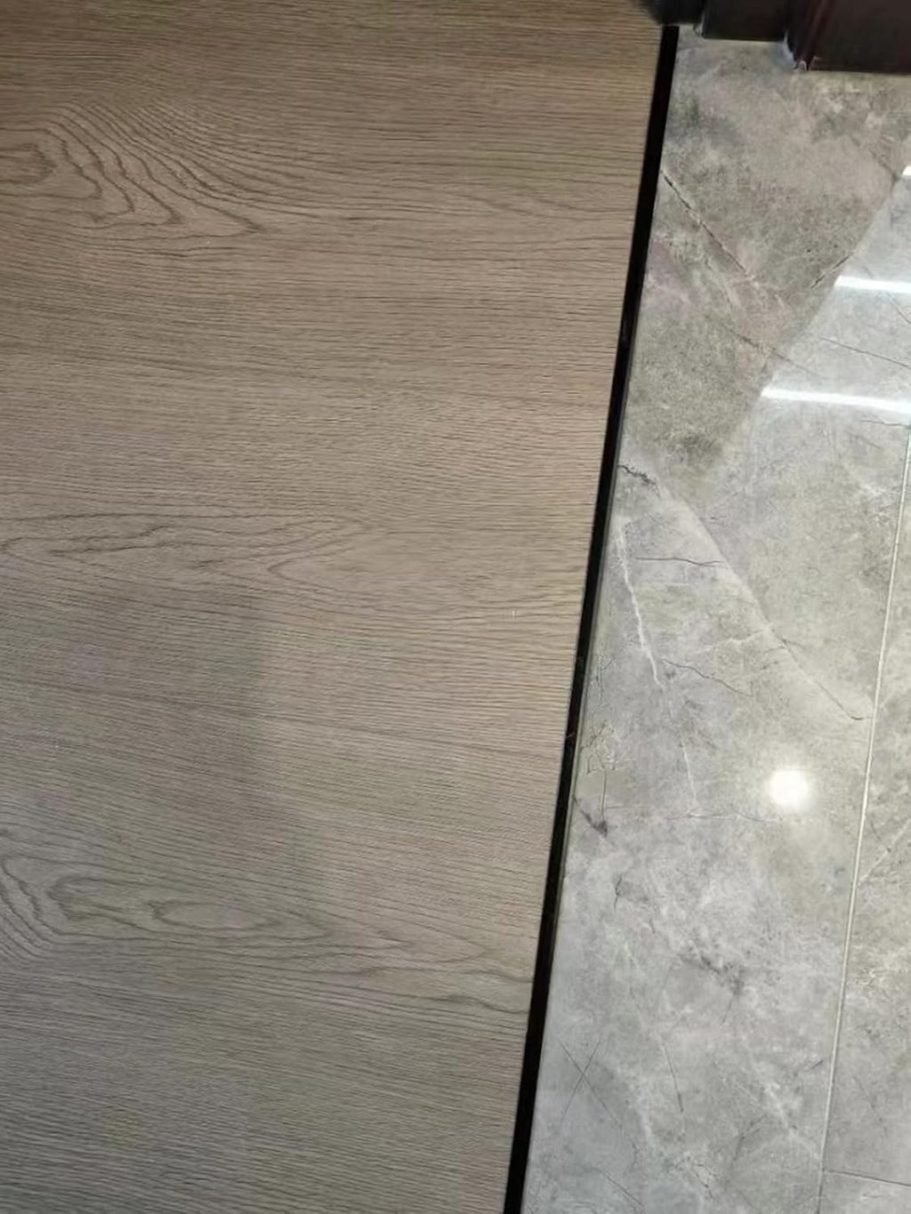 Extra Narrow Metal Floor Divider Cover Transition Strip Black Room Strip,T-Shaped Seam Joining for Door Threshold and Flooring Gaps (W 1 3/10 in/33mm,40 in/101.6cm)