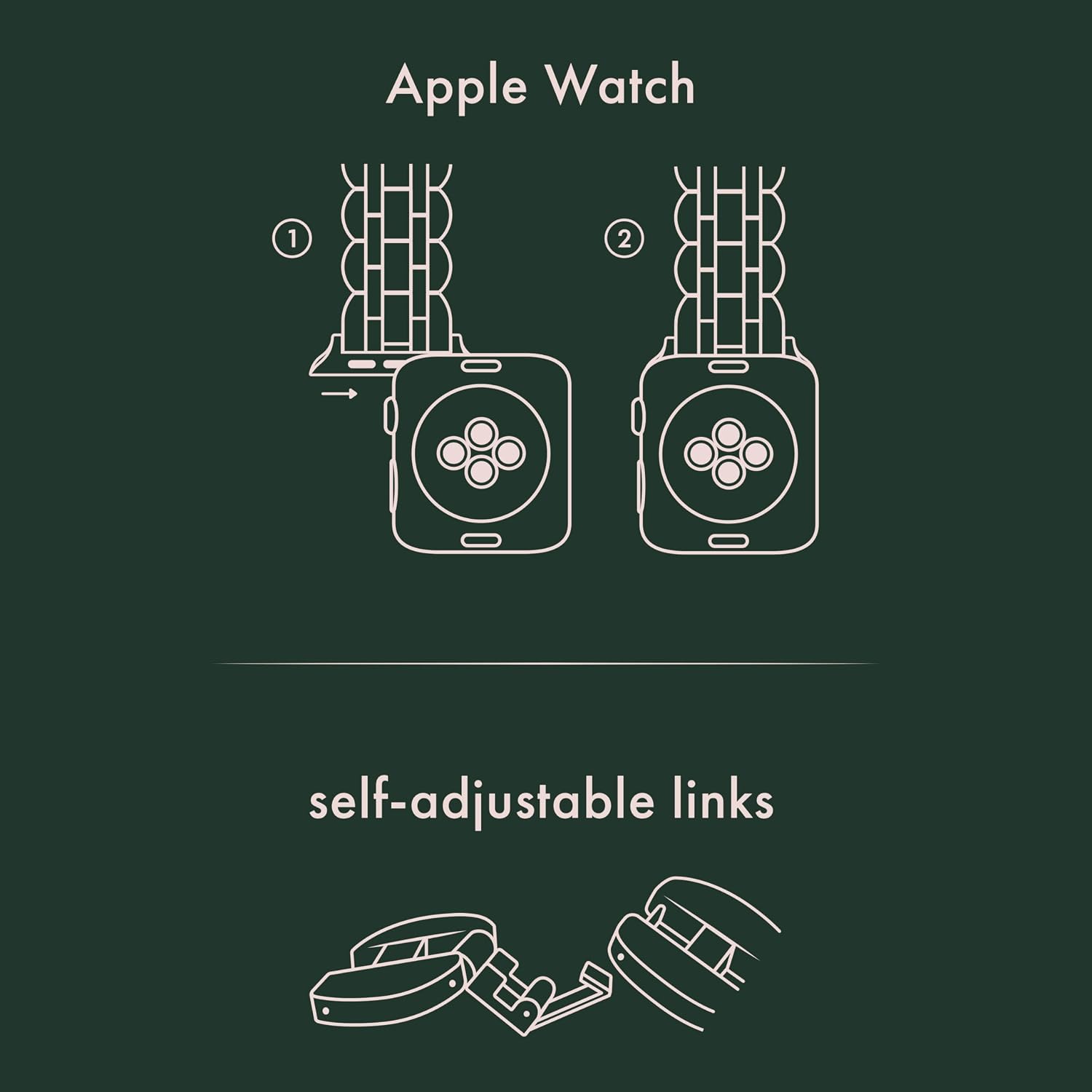 kate spade new york Designer Interchangeable Stainless Steel Band Compatible with Your 38/40/41mm Apple Watch Series 9/8/7/6/5/4/3/2/1/SE