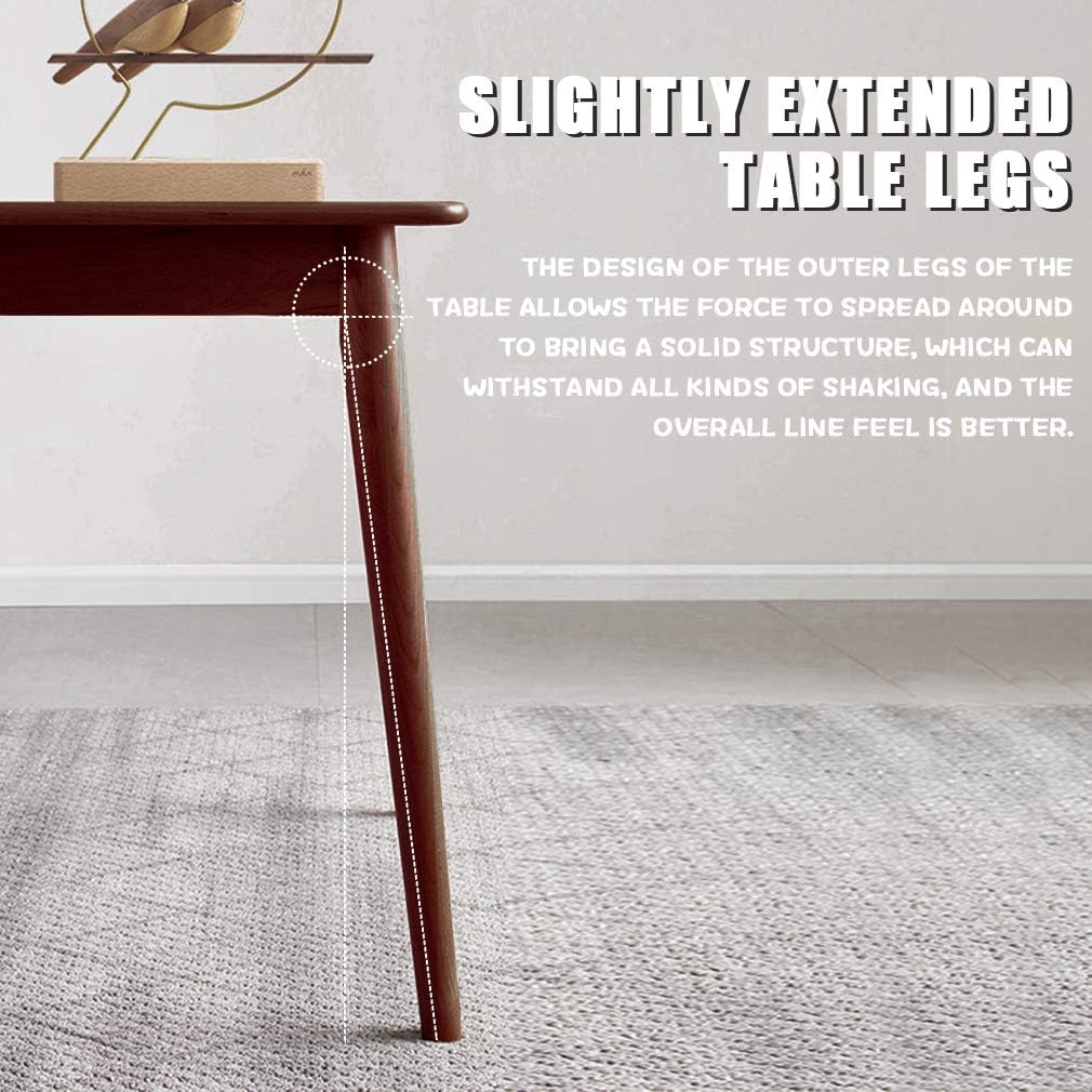 Dining Table Kitchen Table Dining Room Table Small Kitchen Table for Small Spaces Table Modern Home Furniture Dinner Table Rectangular (Dark Brown)