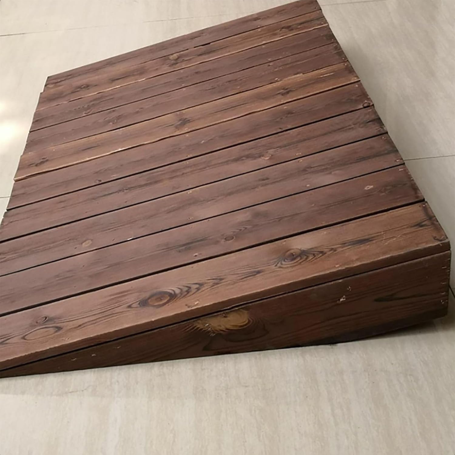 Ramps, Wooden Threshold Ramp for Doorways Wheelchair Walkers Car Motorcycle Entry Transition Ramp for Home/Front(Size: 60x50x10cm)