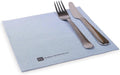 Restaurantware Luxenap 15.75 Inch Disposable Napkins 600 Soft Linen Like Napkins - Absorbent Air Laid Blue Denim Inspired Paper Cloth Like Napkins Pre-folded For Dinner Party Guests