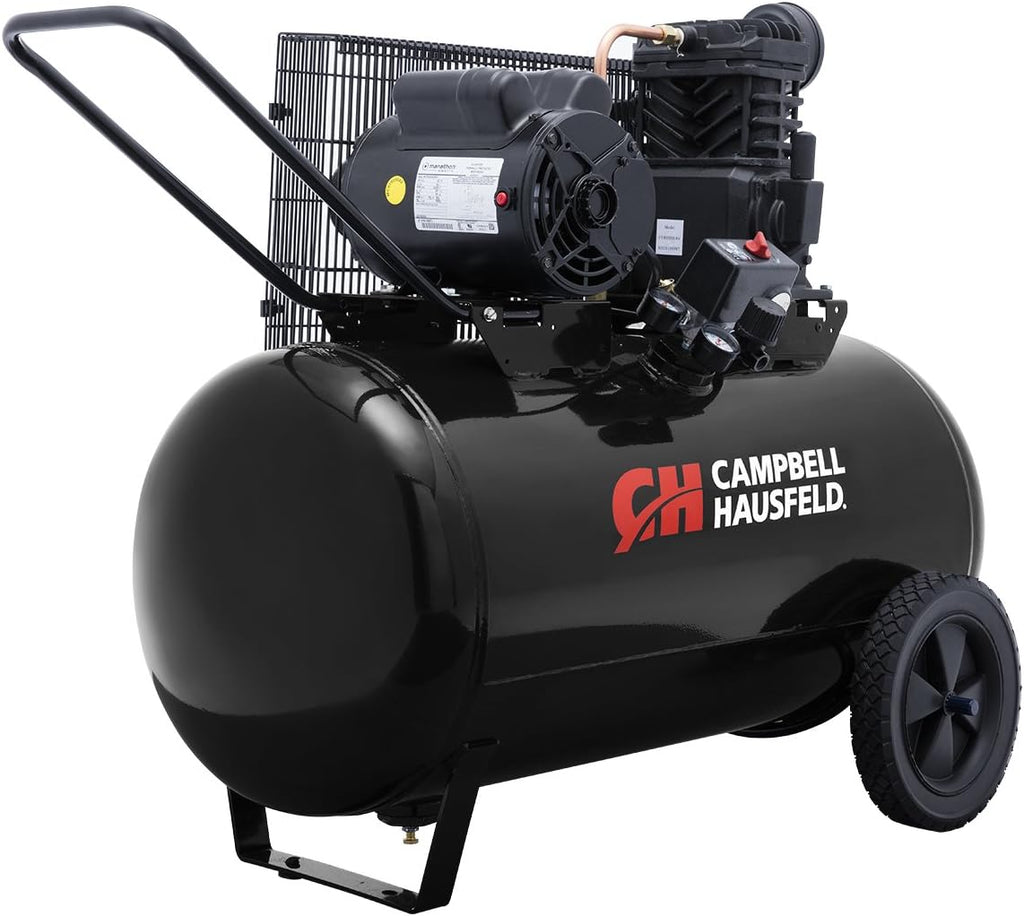 Campbell Hausfeld 30 Gallon Horizontal Air Compressor, 3.7 HP, 230V, 135 PSI