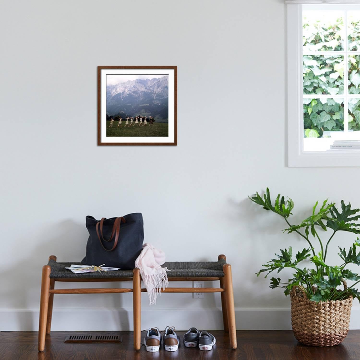 ART.COM Wall Premium Photographic Print The Sound of Music, 1965 on Brown Frame, 21' x 21'