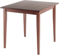 Winsome Groveland Wooden Square Dining Table, 29' in Walnut, Practical & Elegant Table for Eating, Study, Work, Sturdy Furniture for Kitchen, Dining Room, Office, Entryway