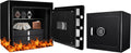 Barska Digital Keypad Fireproof Jewelry Safe 1.01 Cubic Ft, One Size, Black AX13106