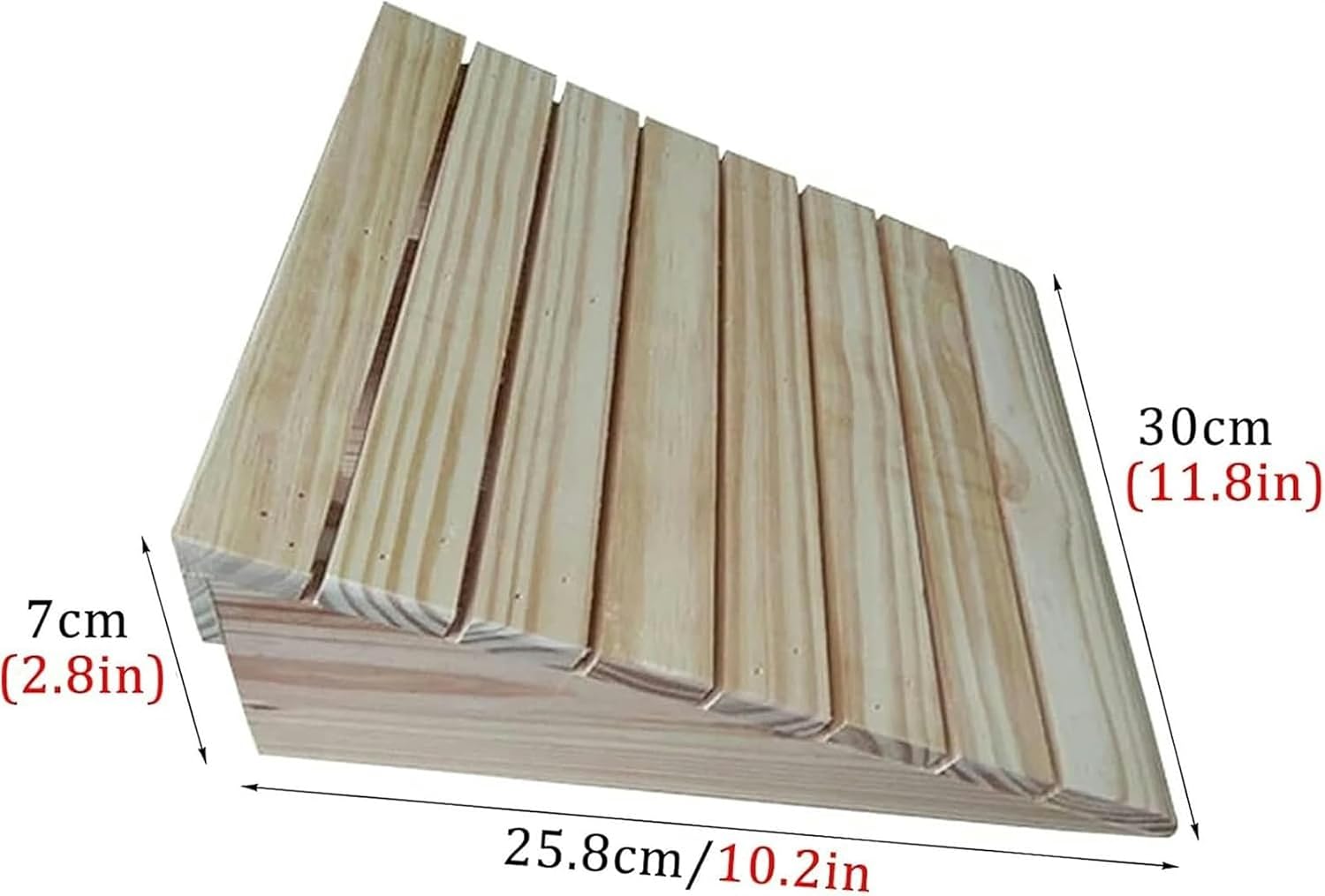 Threshold Ramp, 3/4/5/6/7inch Rise Portable Wood Ramps, for Doorways/Front Door/Garage, Wooden Threshold Ramps for Walkers/Motorcycle/Disabled Chair