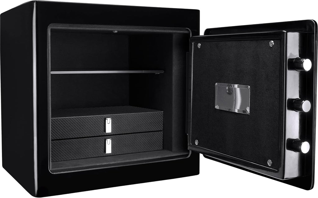 Barska Digital Keypad Fireproof Jewelry Safe 1.01 Cubic Ft, One Size, Black AX13106