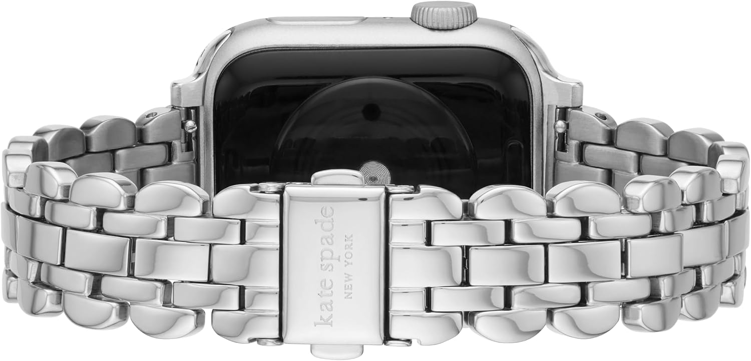 kate spade new york Designer Interchangeable Stainless Steel Band Compatible with Your 38/40/41mm Apple Watch Series 9/8/7/6/5/4/3/2/1/SE