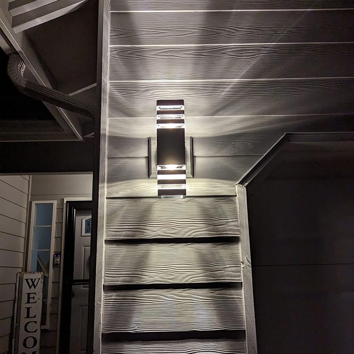 6 Pack Up and Down Wall Lights, 14W IP65 3000K 1100LM Warm White, Aluminum Outdoor Light Fixtures for Porch, Patio, Garage, Waterproof