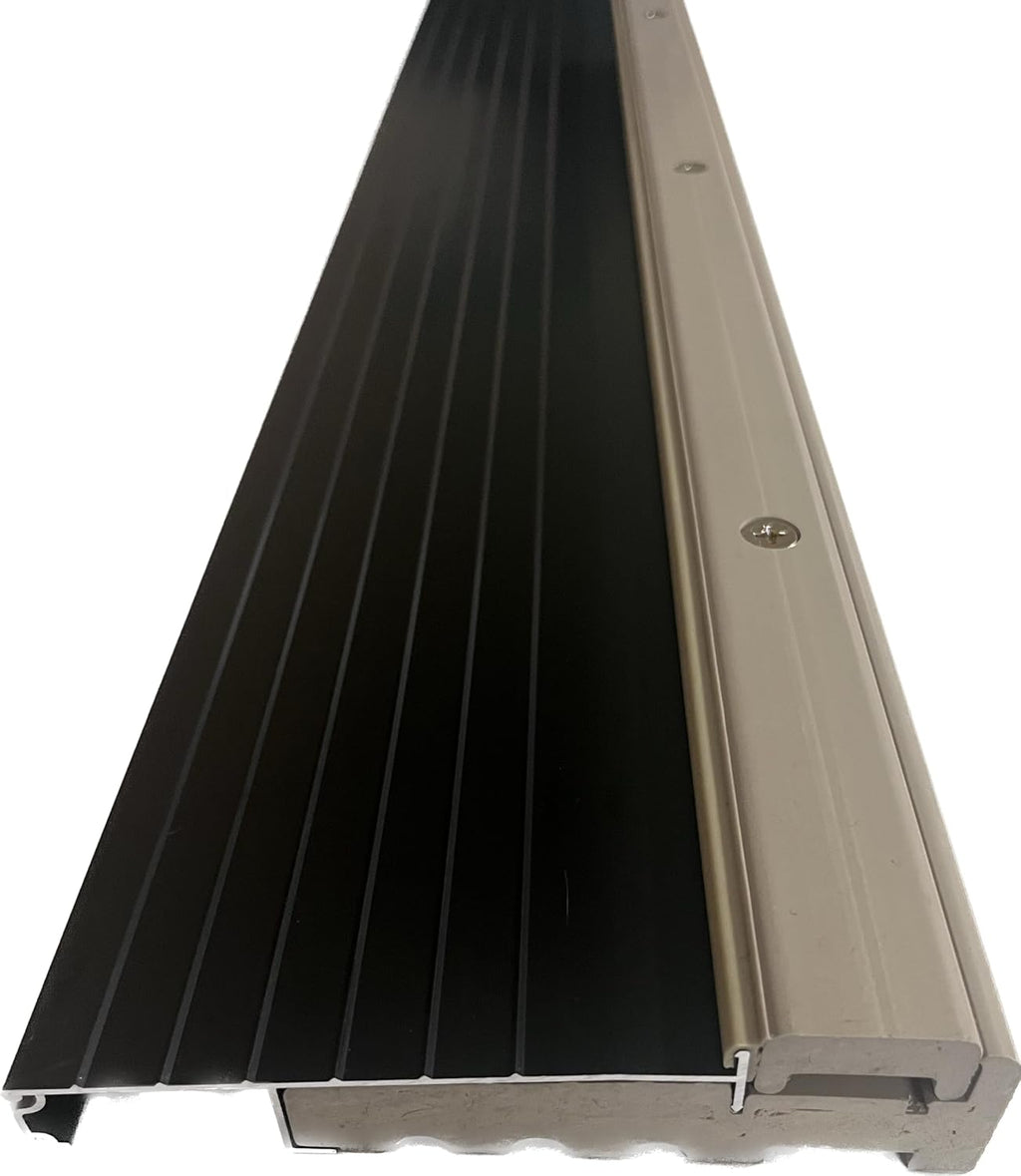 Inswing Threshold 5 5/8 inch Wide Oloadoors Aluminum Composite Sill Inswing 72 inch Long with Composite Cap and Composite Base for Exterior Front Door. Patina Finish (Patina-72)