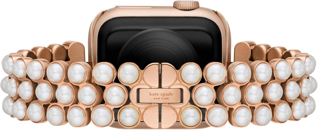 kate spade new york Designer Interchangeable Stainless Steel Band Compatible with Your 38/40/41mm Apple Watch Series 9/8/7/6/5/4/3/2/1/SE