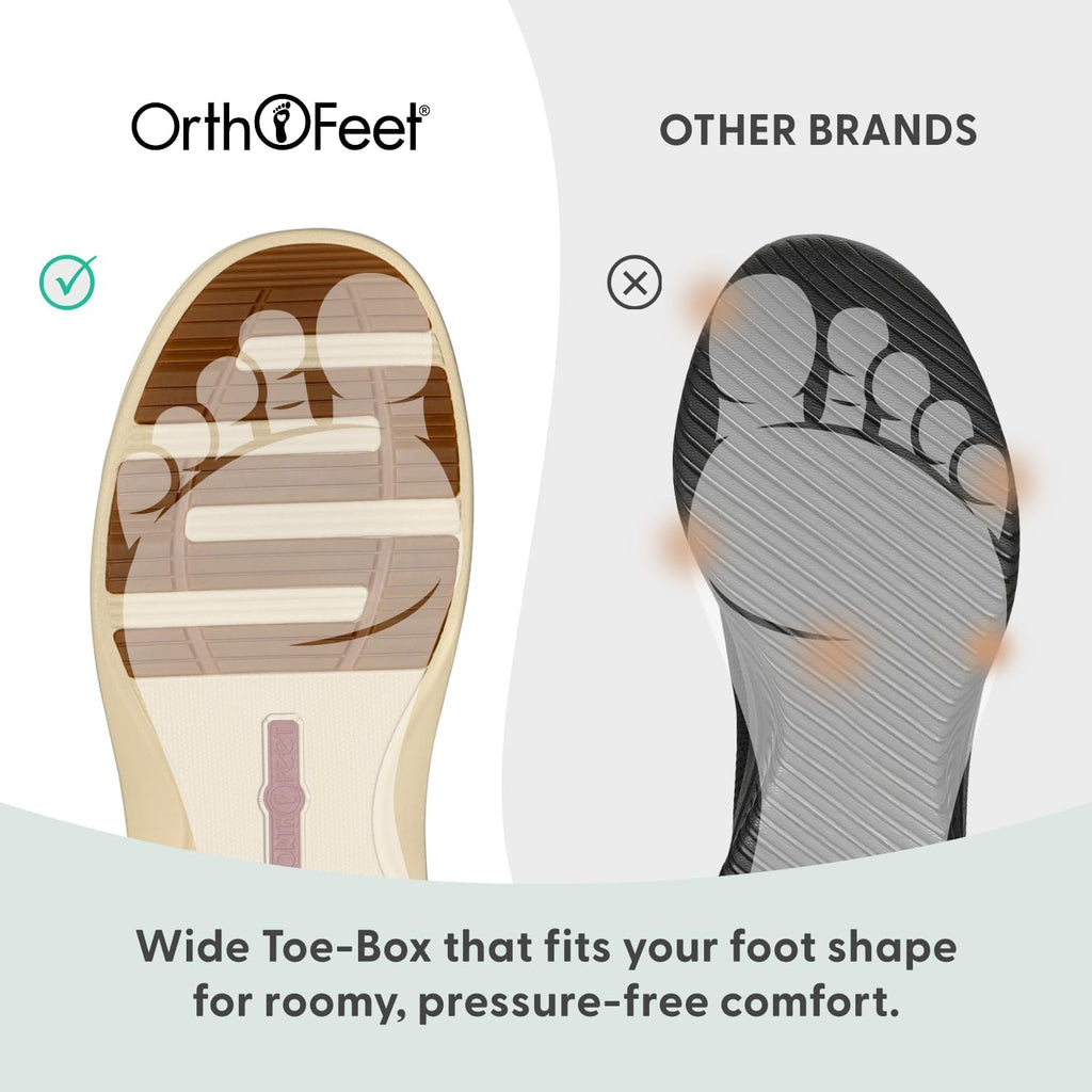 Orthofeet Men's Orthopedic Vito Hands-Free Water-Repellent Faux Fur Lined Slipper