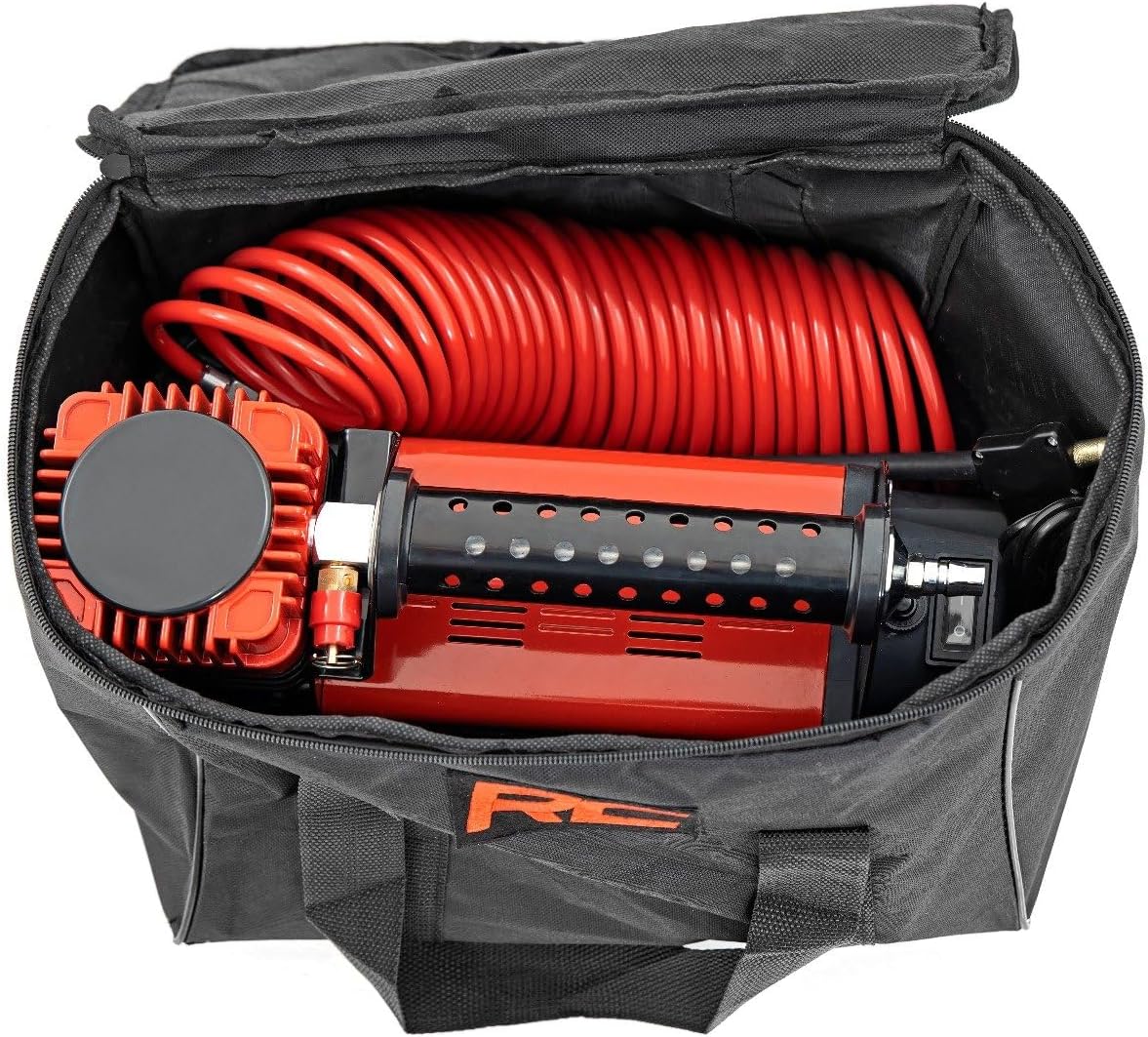 Rough Country Air Compressor w/Carrying Case | 12V | 150PSI | 5.65 CFM - RS200A