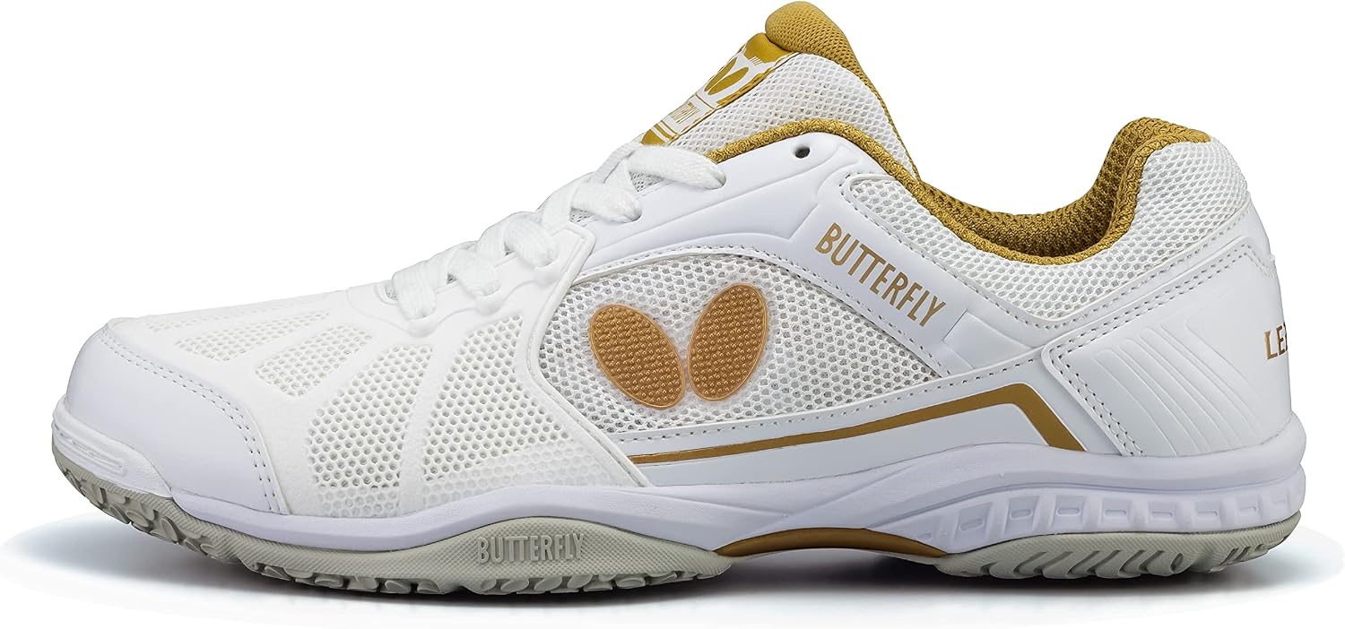 Butterfly Lezoline Rifones Shoes - Professional Table Tennis Shoe with Footwork Support, Flexibility, Shock Absorbing Cushion, Gripping Ping Pong Shoe
