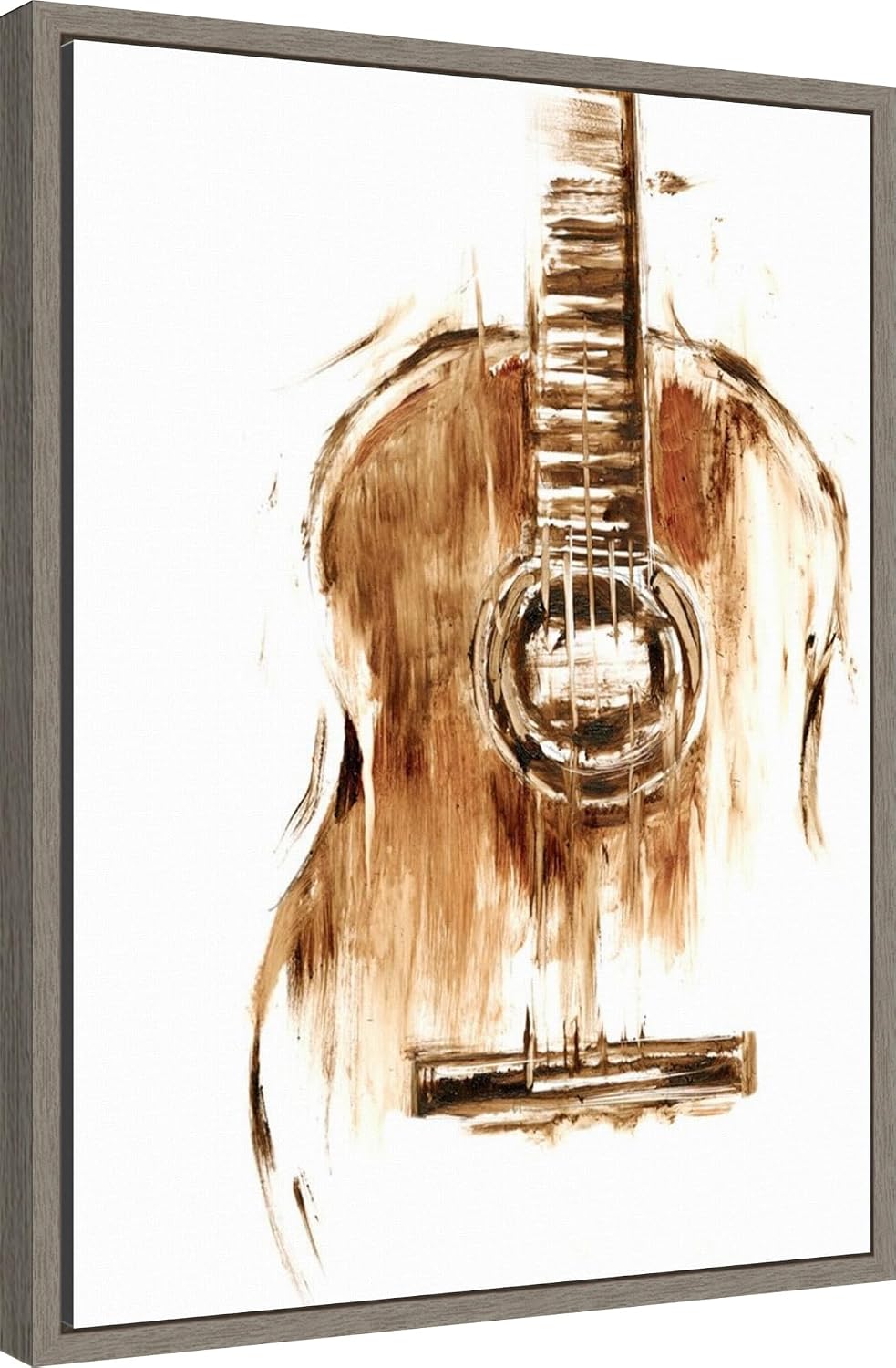 Amanti Art Framed Canvas Wall Art 24x18 Instrumental II by Ethan Harper, Framed Wall Art Canvas, Music Artwork, Country Rustic Decor, Medium Poster Painting for Living Room, Bedroom, Bathroom,