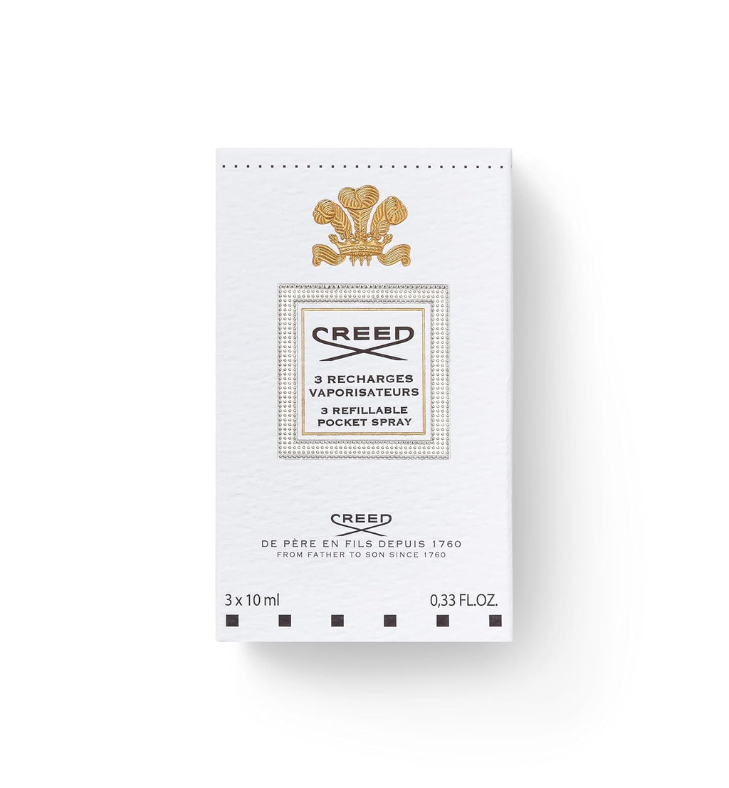 Creed Silver Mountain Water, Men's Luxury Cologne, Rich, Citrus Fragrance, 10ML x 3