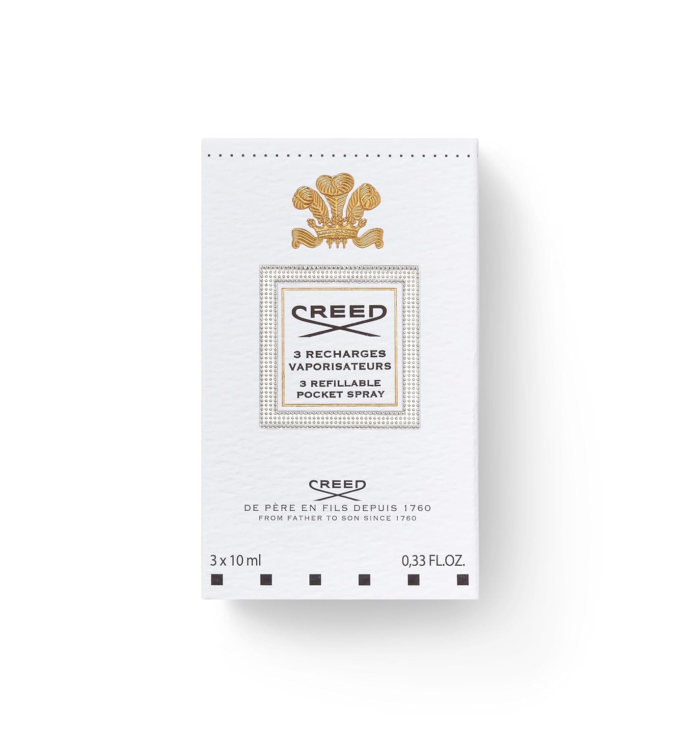 Creed Silver Mountain Water, Men's Luxury Cologne, Rich, Citrus Fragrance, 10ML x 3