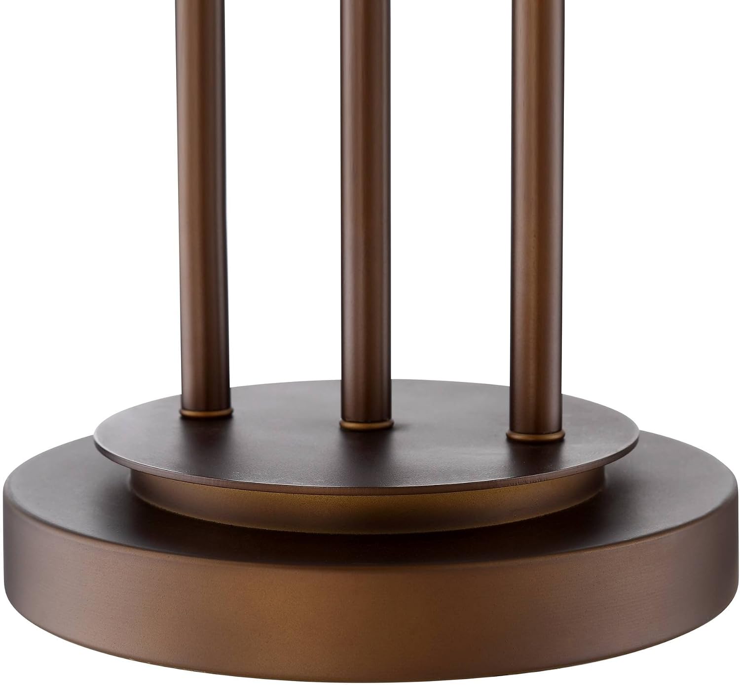 Franklin Iron Works Marlowe 28 3/4' Tall Farmhouse Rustic Modern Industrial End Table Lamps Set of 2 Pull Chain Bronze Brown Metal Living Room Bedroom Bedside Nightstand House Office Woven Shade