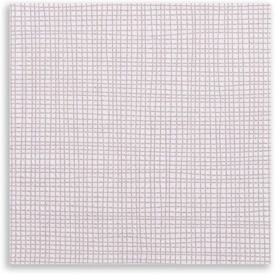 Restaurantware Paper Cocktail Napkins 2 Ply Napkins Disposable Beverage Napkins - White with Grey Threads - 8' x 8' - Luxnap Micropoint - 4800ct Box