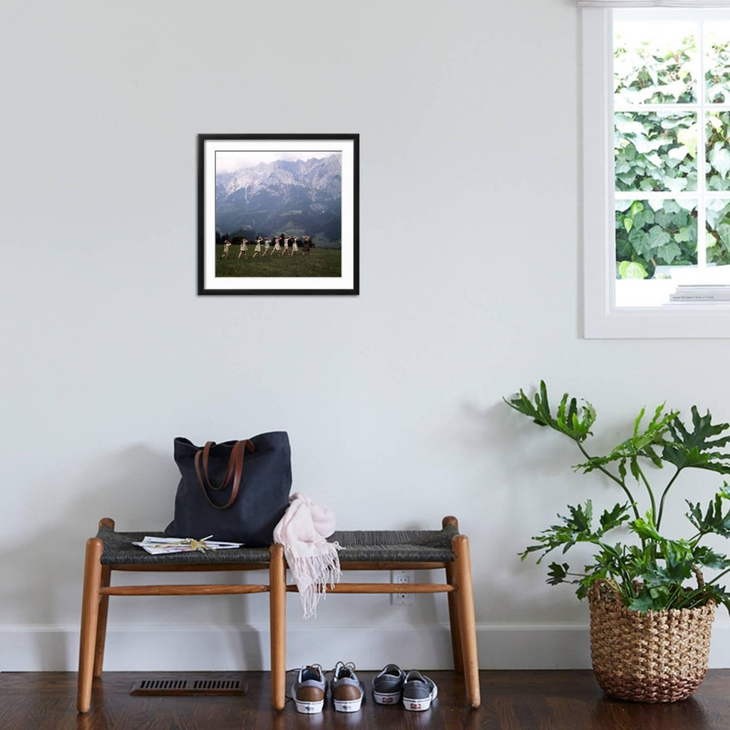 ART.COM Wall Premium Photographic Print The Sound of Music, 1965 on Black Frame, 21' x 21'