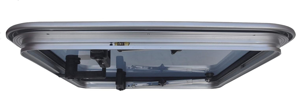 Square Deck Hatch/Marine Hatch Porthole - Anodized Aluminum Hatch with Tempered Glass for Boat/Yacht/RV