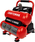 Craftsman 2-Gallon Air Compressor, 1/3 HP Oil-Free Twin Tank, 125 PSI Max – Portable & Quiet for Home DIY, Tire Inflation, Nailing & Spray Painting (Twin Stack)