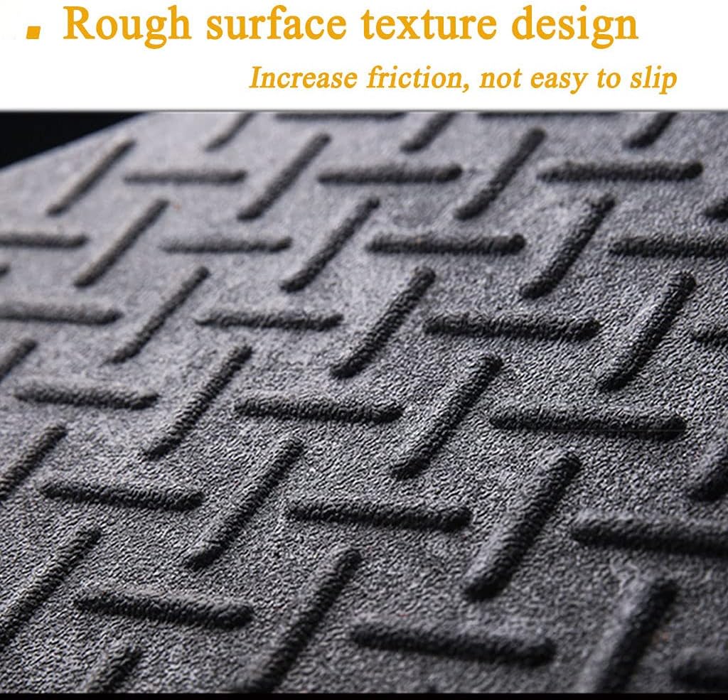 Large Rubber Plastic Curb Ramp,Outdoor Steps/Doorway Threshold Ramps for Wheelchairs Sidewalk with Slip-Resistant Surface,100x25x4-9cm