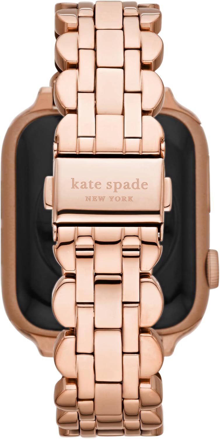 kate spade new york Designer Interchangeable Stainless Steel Band Compatible with Your 38/40/41mm Apple Watch Series 9/8/7/6/5/4/3/2/1/SE