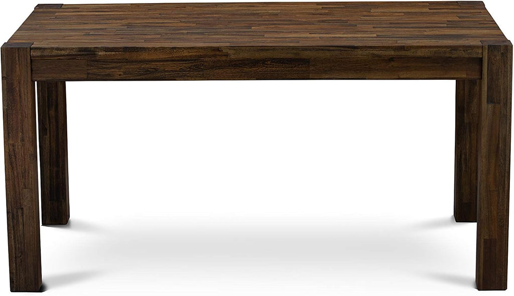 East West Furniture CN6-07-T Celina Dining Room Table - Rectangle Rustic Farmhouse Table , 36x60 Inch, Jacobean
