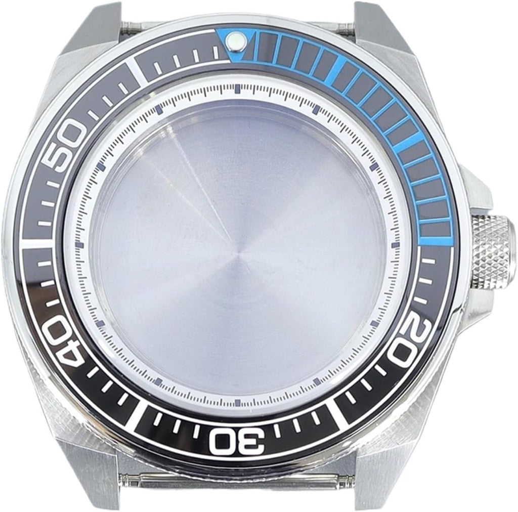 43.8mm Waterproof Watch Case 28.5mm Dial Ceramic Bezel Sapphire Crystal Compatible For NH35 NH36 NH38 4R36 Movement