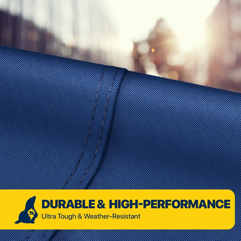 Seal Skin Covers Waterproof Deck Boat Cover, Heavy-Duty Marine-Grade Fabric, Fits 21'-22' L & Up to 102' W, All-Weather Protection, Perfect for Mooring, Towing & Trailering