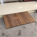 Handicap Ramps Solid Wood Threshold Ramp Anti-Slip Surface Wheelchair Ramp Scooter Ramp for Doorway Entry Portable Handicap Ramps Sturdy