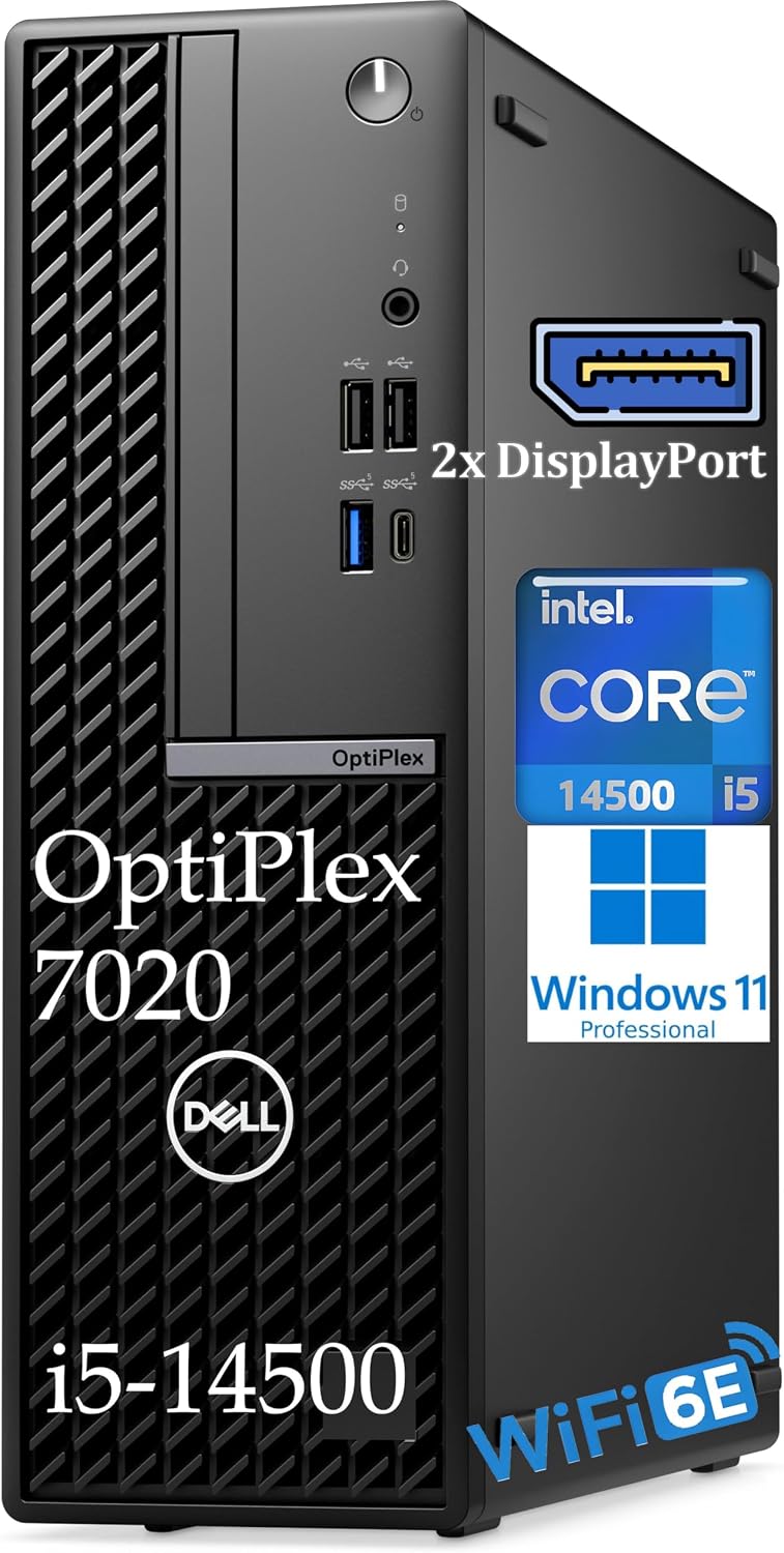 Dell OptiPlex 3080 Business Desktop Computer, Intel Core i5-10500 Processor up to 4.5GHz, 16GB RAM, 512GB PCIe SSD+1TB HDD, Windows 11 Pro, Small Form Factor