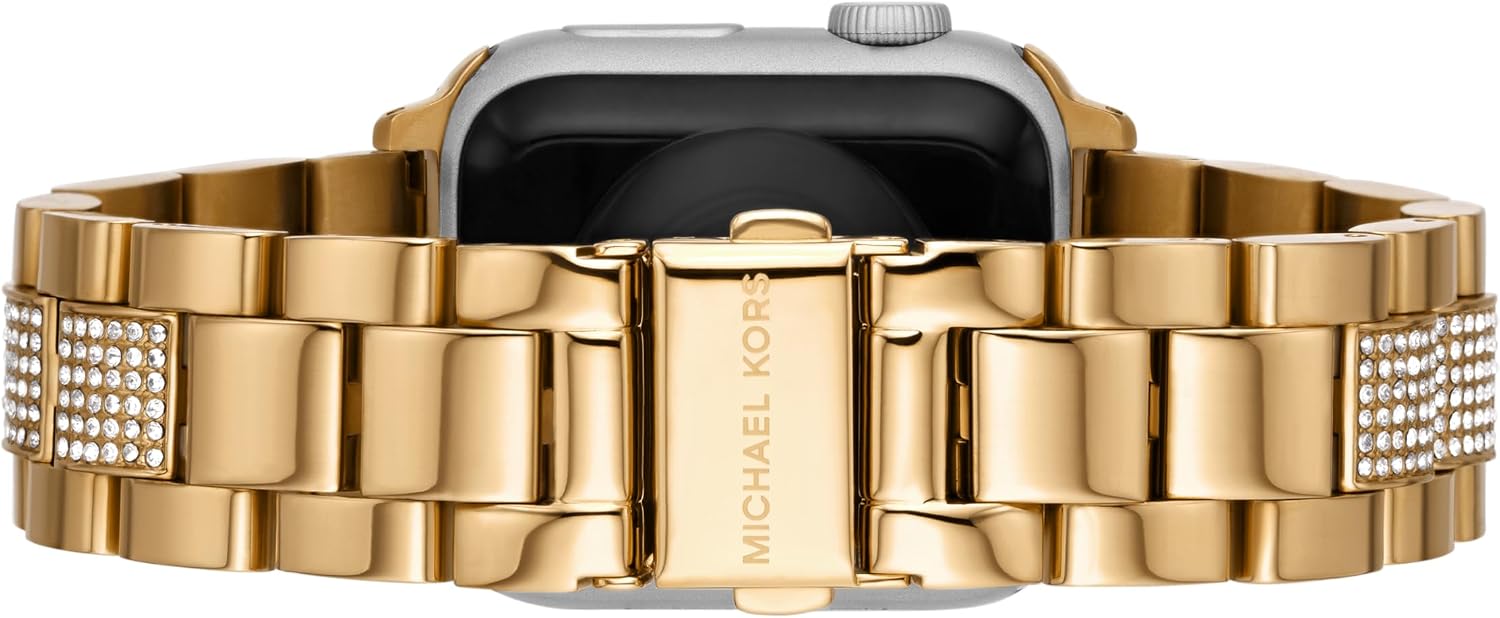 Michael Kors Band for Apple Watch; Stainless Steel Smart Watch Bands for Women; Compatible with Apple Watch 38mm, 40mm, 41mm