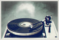 Amanti Art Framed Canvas Wall Art 23x33 Retro Record Player by Dirk Wustenhagen, Framed Wall Art Canvas, Music Artwork, Traditional Decor, Large Poster Painting for Living Room, Bedroom, Bathroom,