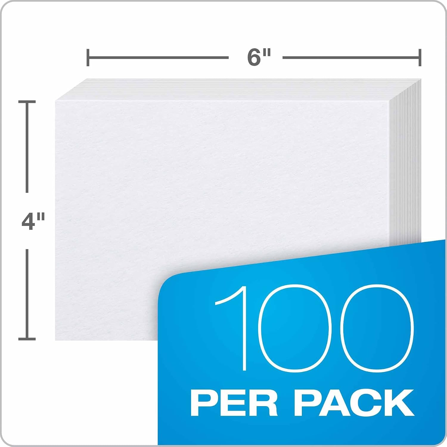 Oxford Blank Index Cards, 4 x 6 Inches, White, 60 Packs of 100 (40)